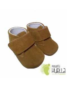 Botita Serraje Camel Velcro  2