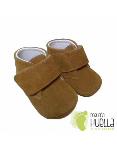 Botitas Bebés Serraje Camel Velcro 
