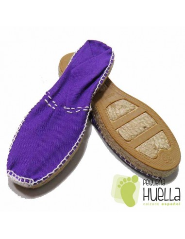 Alpargatas planas moradas