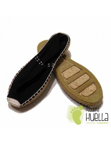 Alpargatas planas negras