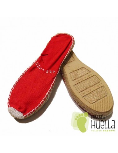 Alpargatas planas rojas