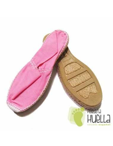 Alpargatas planas rosa claro