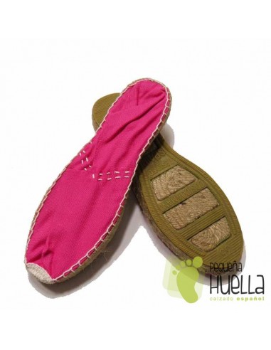 Alpargatas planas rosa fucsia