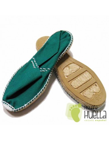 Alpargatas planas verde