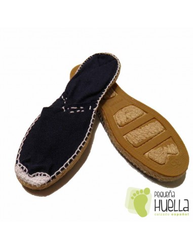 Alpargatas planas azul marino