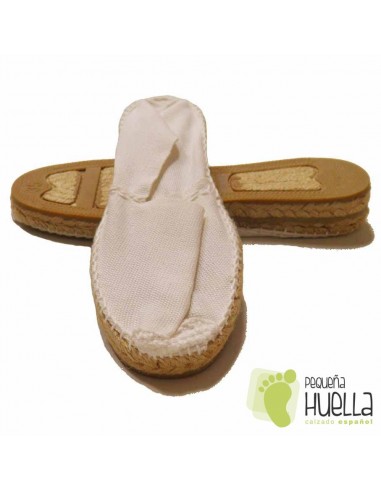Alpargatas blanco media cuña