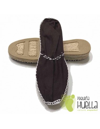 Alpargatas marrones media cuña
