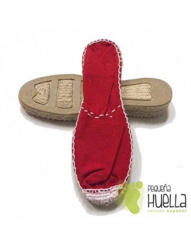 Alpargatas rojas media cuña