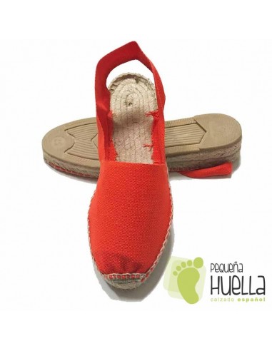 Alpargatas naranjas media cuña