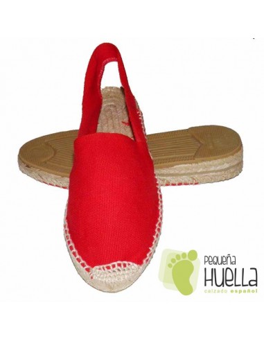 Alpargatas rojas media cuña