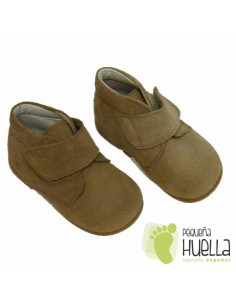 Botita Bebé Serraje Camel 2