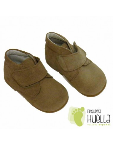 Botita Bebé Serraje Camel