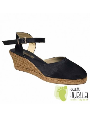 ALPARGATAS RASO NEGRO PARA FIESTA