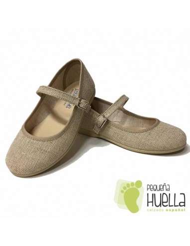Merceditas Lino Beige 