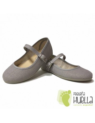 Merceditas Niña Lino Gris