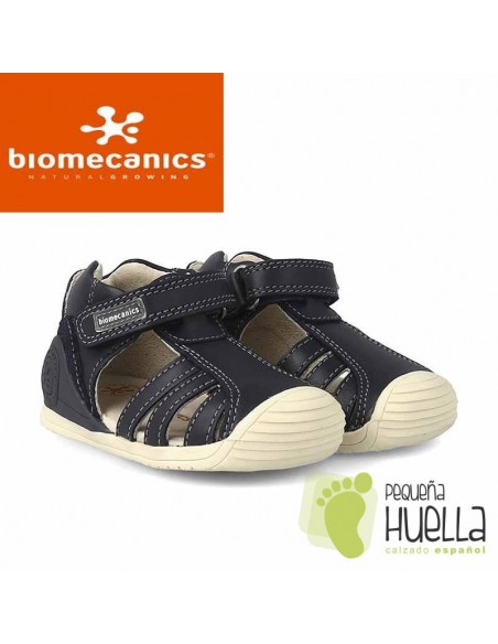 Situación Centralizar maravilloso Comprar sandalias para niño de piel azules Biomecanics en Madrid