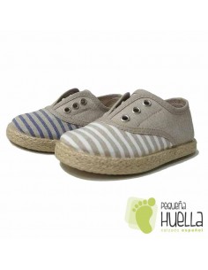 BLUCHER NIÑO DE YUTE TOKOLATE 