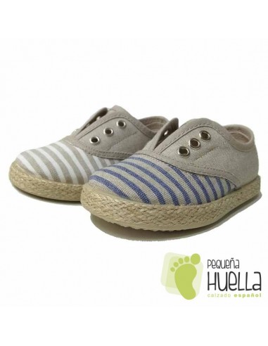 BLUCHER NIÑO DE YUTE TOKOLATE 