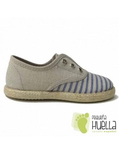BLUCHER BEIGE Y AZUL