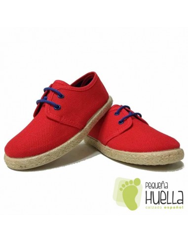 Alpargata ceremonia roja para Niño Tokolate