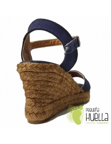 Alpargatas Azul Marino Cuña Mujer