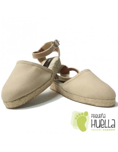 Alpargatas Valencianas Beige para Niñas