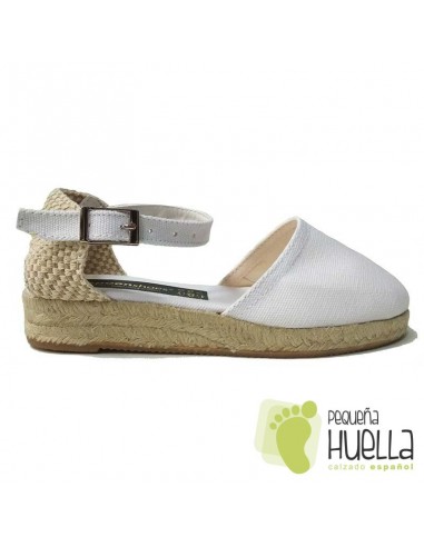 Alpargatas Valencianas Blancas para chicas