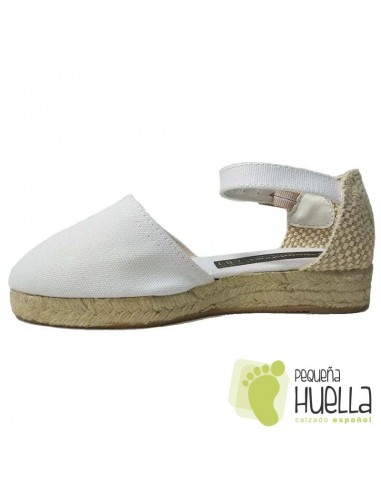 Alpargatas Valencianas de yute Blancas para chica