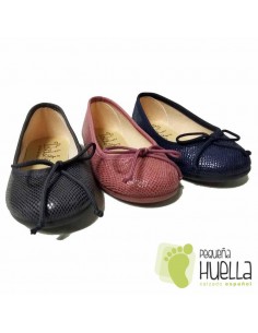 Manoletinas Bailarinas Niñas Cobra TOKOLATE 2