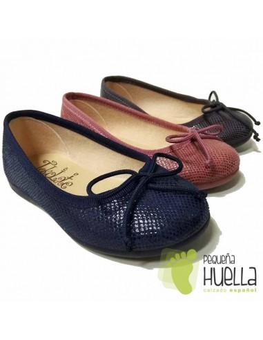 Manoletinas Bailarinas Niñas Cobra TOKOLATE