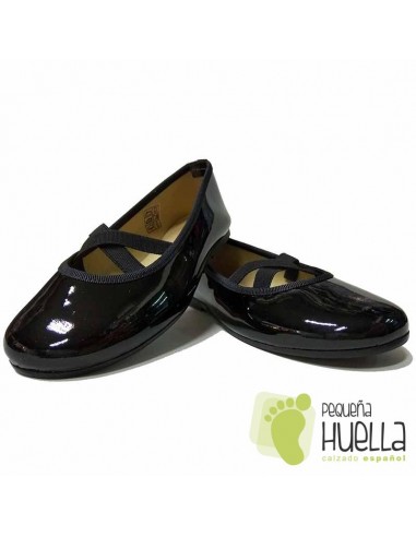 Zapatos Piel Charol Negros