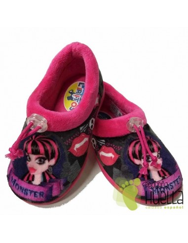 Zapatillas de Casa para Niñas Monster Fucsia