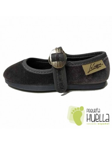 Merceditas Niña Terciopelo La Cadena Grises