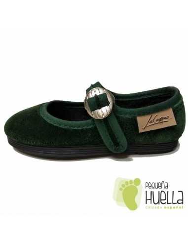 Merceditas Niña Terciopelo La Cadena Verdes