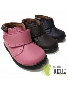 Bota Bebé Niño Niña Piel Velcro