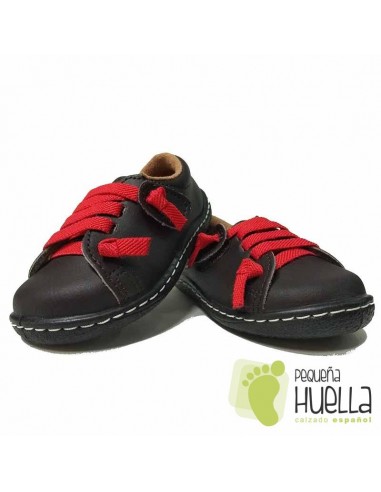 Zapato Niño Piel Velcro Camel