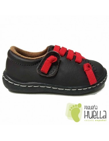 Zapato Niño Piel Velcro Camel
