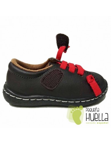 Zapato Niño Piel Velcro Camel