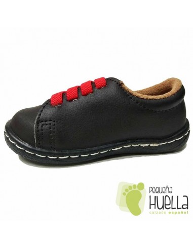 Zapato Niño Piel Velcro Camel