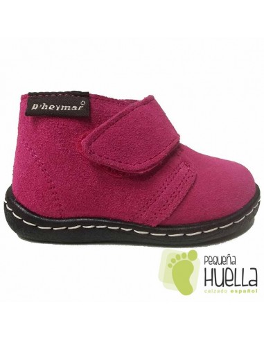 Botas para Niña de Serraje Rosas