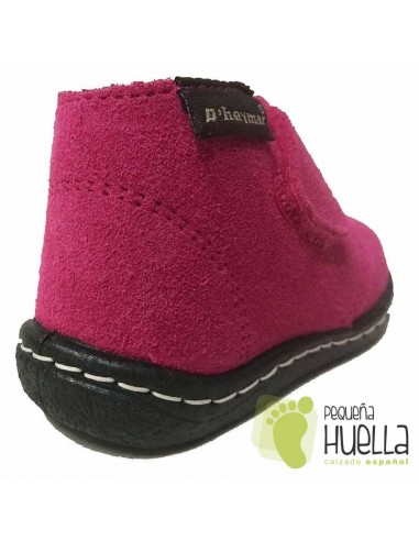 Botas para Niña de Serraje Rosas