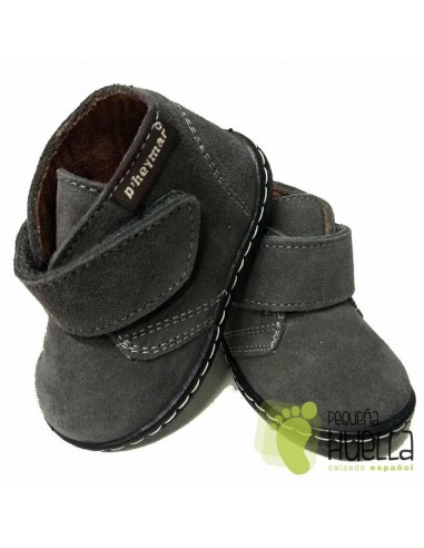 Botas Niños Niñas Serraje Gris
