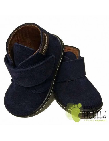 Botas Niños Niñas Serraje Azul Marino