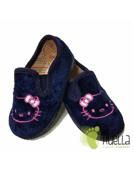 Zapatillas Casa Niñas Hello Kitty Azules