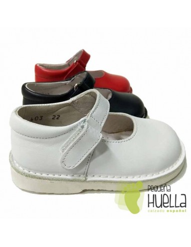 Merceditas Niñas Piel con Velcro Dar2