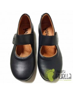Colegial Mercedes Azul Marino Velcro YOWAS 2