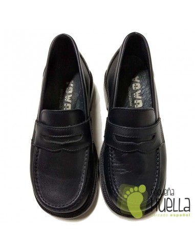 Zapato Colegial Mocasín Azul Marino YOWAS 120