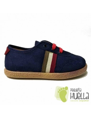 Zapatillas Blucher Azules con cordones