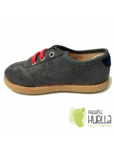 Zapatillas Grises de niños con cordones Tokolate 2135