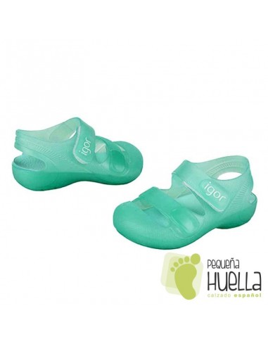 Zueco o cangrejera de Goma verdes Igor